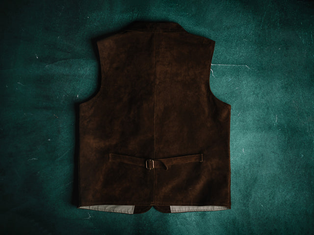 Brown Suede Equestrian vest