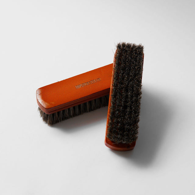 LEATHER HORSE HAIR BRUSH