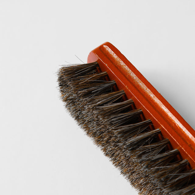 LEATHER HORSE HAIR BRUSH