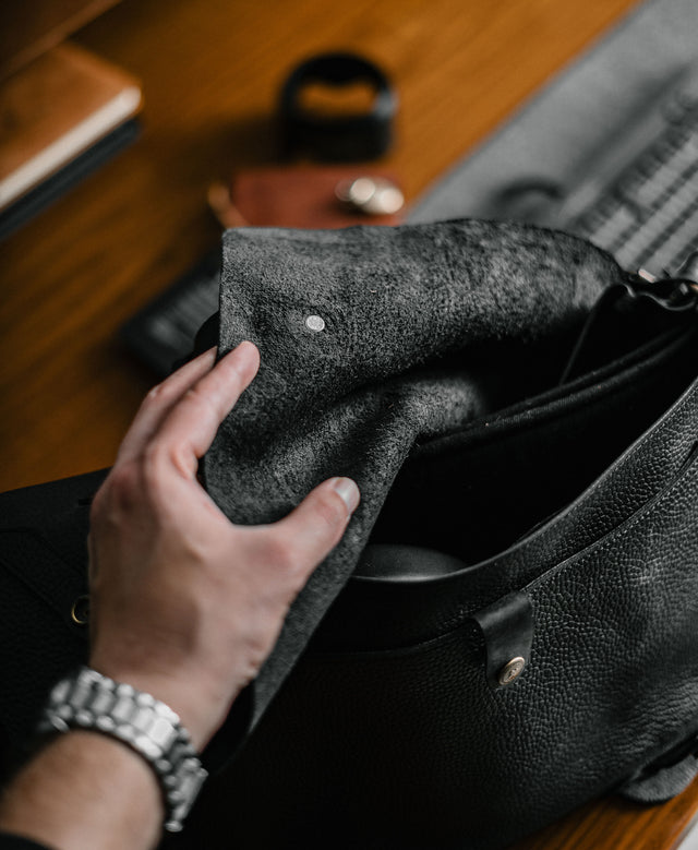 Pebbled Messenger Bag