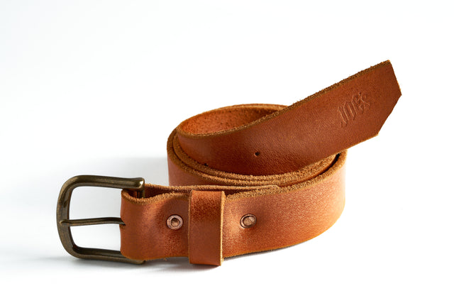 The JLG  Brass Leather Belt