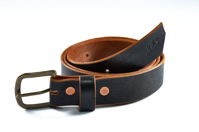 The JLG  Brass Leather Belt